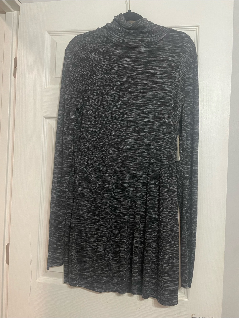 We The Free Charcoal Space-Dye Long Sleeve Turtleneck